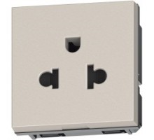 Light Now - розетка универсальная 2К+З, цвет камень - YG4126