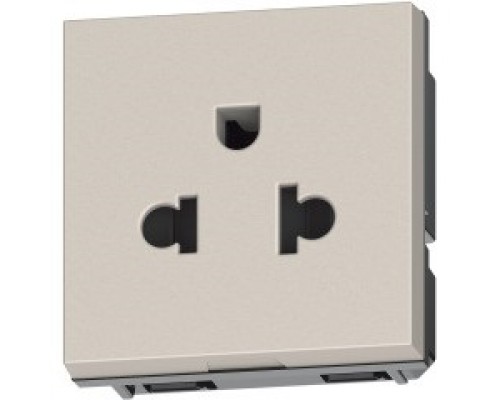 Light Now - розетка универсальная 2К+З, цвет камень - YG4126