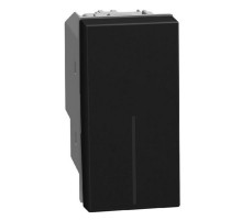 Light Now - переключатель перекрестный Rocker 1 модуль, цвет черный - YD4004