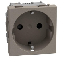 Light Now - розетка немецкого стандарта 2К+З, цвет камень - YG4141