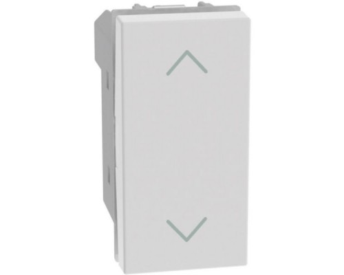 Light Now - выключатель для жалюзи, 1-0-2, с блокировкой, 1 модуль, цвет белый - YW4027N