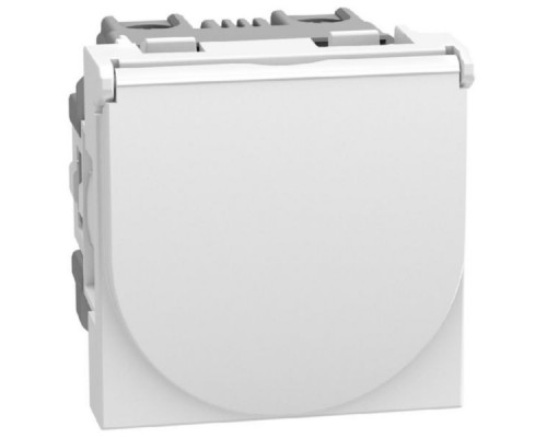 Light Now - розетка с крышкой 2К+З, цвет белый - YW4141P