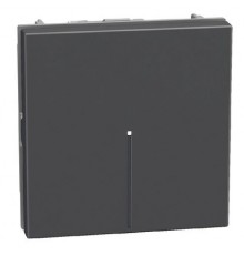 Light Now - выключатель Axial 2 модуля, цвет черный - YD4051M2A