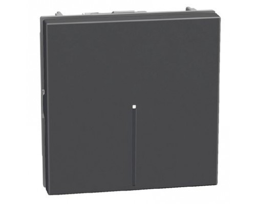 Light Now - выключатель Axial 2 модуля, цвет черный - YD4051M2A