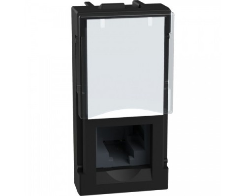 Light Now - RJ45 UTP cat5E 1 модуль, цвет черный - YD4279C5E