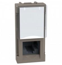 Light Now - RJ45 UTP cat5E 1 модуль, цвет камень - YG4279C5E