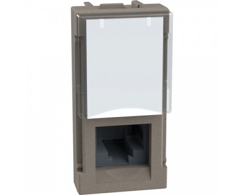 Light Now - RJ45 UTP cat5E 1 модуль, цвет камень - YG4279C5E