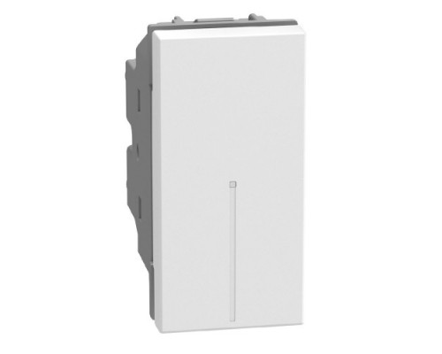 Light Now - выключатель кнопка NO Axial 1 модуль, цвет белый - YW4055A