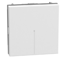 Light Now - выключатель кнопка NO Axial 2 модуля, цвет белый - YW4055M2A