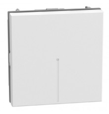 Light Now - выключатель кнопка NO Axial 2 модуля, цвет белый - YW4055M2A