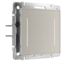 W4523641 Умный сенсорный выключатель двухклавишный (дымчатый) - a069765 - 4690389213939