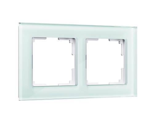 WL01-Frame-02 Рамка на 2 поста (натуральное стекло,стекло)