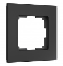 W0013108 Рамка на 1 пост Senso (черный, стекло soft-touch)