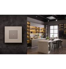 Light Now - термостат 2 модуля, цвет камень - YG4441