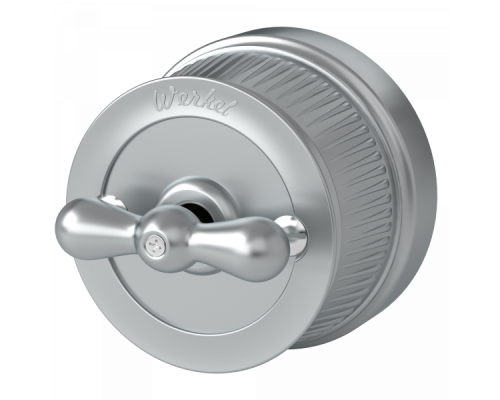 WL19-01-03 Переключатель одноклавишный (Матовый хром) Ретро a044911 4690389143397