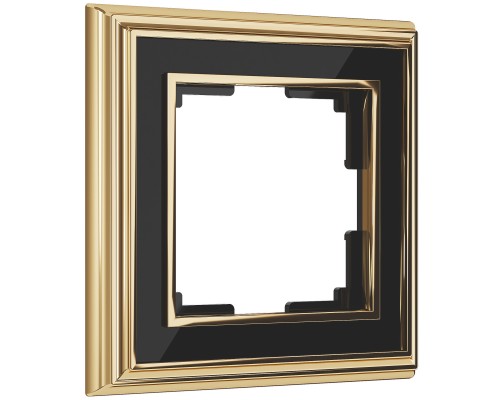 WL17-Frame-01 Рамка на 1 пост (золото черный)