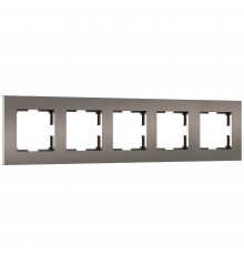 W0052963 Рамка на 5 постов Slab (бронза софт) - a067788 - 4690389207945