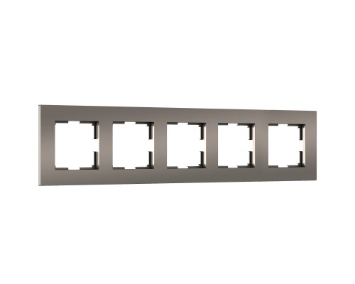 W0052963 Рамка на 5 постов Slab (бронза софт) - a067788 - 4690389207945