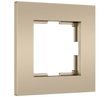 W0012911 Рамка на 1 пост Slab (шампань софт)