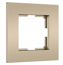 W0012911 Рамка на 1 пост Slab (шампань софт)