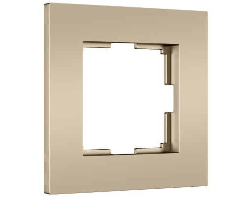 W0012911 Рамка на 1 пост Slab (шампань софт)