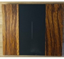 KA4802ZB Bticino LIVING NOW. Декоративная рамка 2 модуля. Зебрано дерево