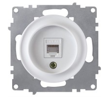 Розетка компьютерная RJ-45 OneKeyElectro Белый 1E20701300