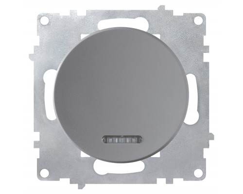Выключатель OneKeyElectro одинарный, с подсветкой Серый 1E31701302