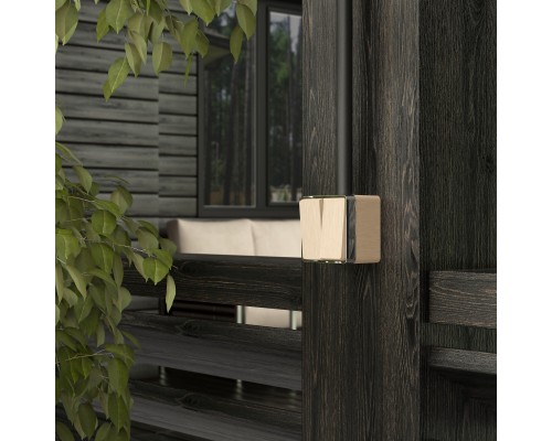 W5020210 Выключатель двухклавишный влагозащищенный Gallant (шампань рифленый) - a051045 - 4690389164262