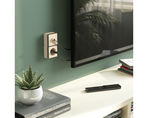 W5083010 ТВ-розетка оконечная Gallant (шампань рифленый) - a051036 - 4690389164743