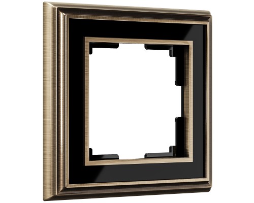 WL17-Frame-01 Рамка на 1 пост (бронза черный)