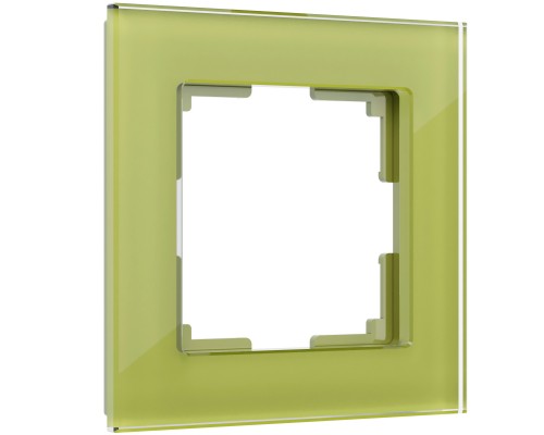 WL01-Frame-01 Рамка на 1 пост (фисташковый,стекло)