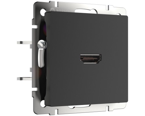 WL08-60-11 Розетка HDMI (черный матовый)