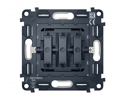 VM133 Механизм 3-клавишного выключателя 10A-250V QUANT Ambrella Volt