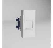 W1281101 Модульная розетка Ethernet RJ-45 6 cat. 22,5*45 (белый) - a069369 - 4690389211751