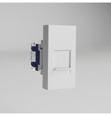 W1281101 Модульная розетка Ethernet RJ-45 6 cat. 22,5*45 (белый) - a069369 - 4690389211751