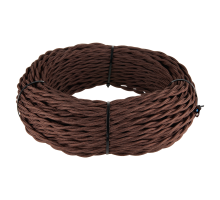 W6452214 Ретро кабель витой 2х1,5 (коричневый) 20 м a051406 4690389165368