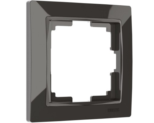 W0012007 Рамка на 1 пост Snabb basic (серо-коричневый)