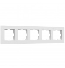 W0052961 Рамка на 5 постов Slab (белый софт) - a067786 - 4690389207921