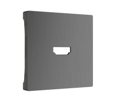 W1196004 Накладка для розетки HDMI (графит рифленый) - a050744 - 4690389158728