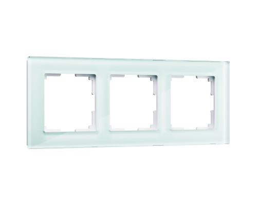 WL01-Frame-03 Рамка на 3 поста (натуральное стекло,стекло)