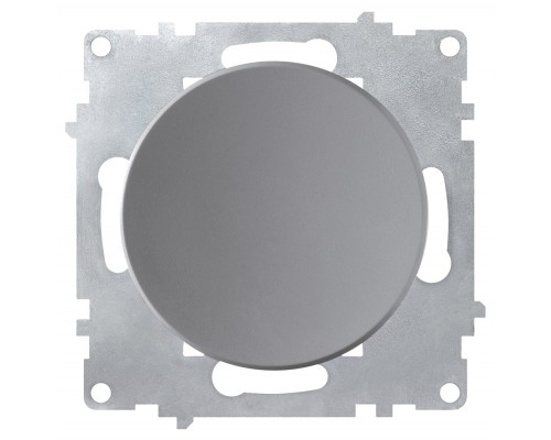 Выключатель встраиваемый Onekeyelectro 1 клавиша с самовозвратом цвет серый(кнопка звонка)