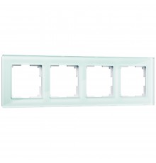 WL01-Frame-04 Рамка на 4 поста (натуральное стекло,стекло) a031478 4690389060199