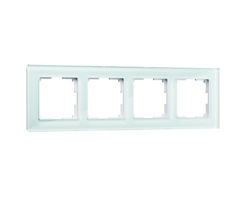 WL01-Frame-04 Рамка на 4 поста (натуральное стекло,стекло)