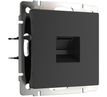 W5120108 Розетка Ethernet RJ-45 cat. 6A экранированная (черный матовый) - a069685 - 4690389213496