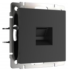 W5120108 Розетка Ethernet RJ-45 cat. 6A экранированная (черный матовый) - a069685 - 4690389213496