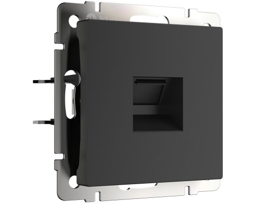 W5120108 Розетка Ethernet RJ-45 cat. 6A экранированная (черный матовый) - a069685 - 4690389213496