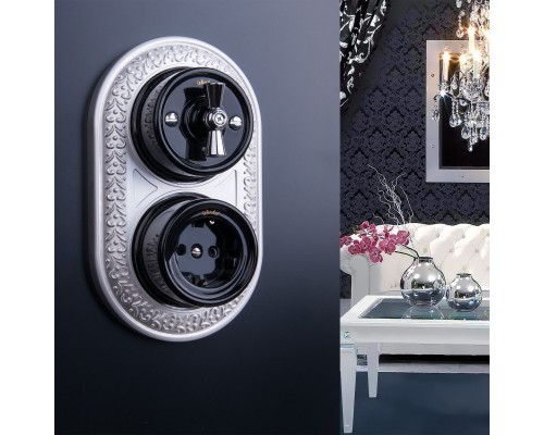 W6442137 Ручка выключателя 2 шт. (хром) Ретро - a050774 - 4690389166242