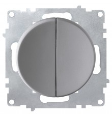 Выключатель OneKeyElectro двойной Серый 1E31501302