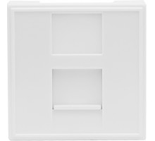 Розетка DEC RJ45 UTP кат.5e, 2мод., бел. (45х45мм), серия (тип) DEC